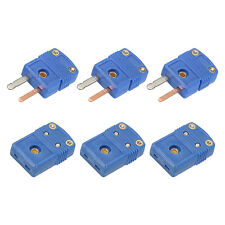 Mini T Type Thermocouple Wire Connectors Male Female Plug Adapter 220°C 428°F picture