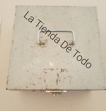 VINTAGE PORT-A-FILE METAL BOX WITH JAN-DEC FILE SEPARATORS 9X9X6 INCHES picture