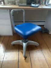Vintage Good Form Propellor Base Office Chair, Bright Blue - REPAIR needed picture