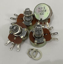 NOS 10 ohm 5 watt wire-wound linear potentiometers - LOT OF 4 (SEE DESCRIPTION) picture