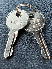 New -Penn Lock DIRAK Key Lock Compatible  -  12 Keys # 1333 Common Cabinet Lock picture