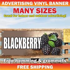 Blackberry Advertising Banner Vinyl Mesh Sign Fruit Vegetable Berry Farm Fresh picture