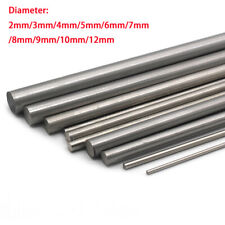Solid Round Rod Silver Steel Long Steel Rod Multi-Size for RC DIY Axles Craft picture