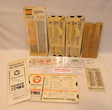 Lot of 9 Vintage 1960s Slide Guides - Industrial, Hydraulic, Pumps, Vibrolator.. picture