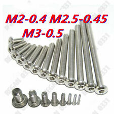 M2 / M2.5 / M3 Stainless Steel Allen Hex Socket Button Head Screws Bolt ISO7380 picture