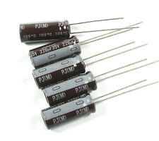 10pcs Nichicon PJ 220uF 35v 105C Radial Electrolytic Capacitor 8X20mm picture