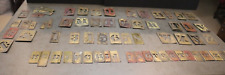 80-PIECE LOT VINTAGE BRASS STAMPING PRINTING LETTERS picture
