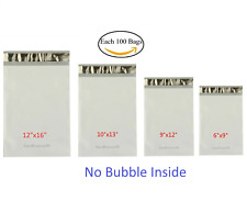Each 100 6x9 9x12 10x13 12x16 Poly Mailers Shipping Envelopes Sealing Bags picture