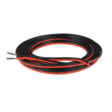 18 Gauge Flexible 2 Conductor Parallel Silicone Wire Spool Red Black High Resist picture