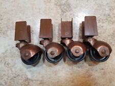 4x Vintage Swivel Copper Caster Steampunk Wheels 4.5