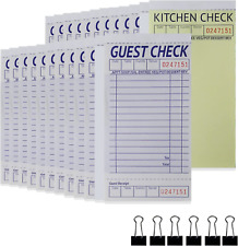 [24 Books] Guest Checks Server Note Pads, 2-Part Carbonless Guest Check Pads Ord picture