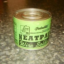 Vintage Federated Wire Solder Neatpak 1.11 Pound Thick Guage USA picture