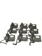 Lot of 9 SHORETEL 230-10 VOIP IP Business Phone Black w/Handsets/Cords/Stands picture