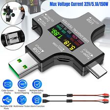 USB Type-C Digital Meter Tester Multimeter Current Voltage Power Capacity &Cable picture
