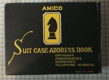Vintage Amico Miniature Suitcase Address Book and Dates File Case Holder - Rare picture
