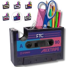 Fun Cassette Tape Dispenser - Retro Office Supplies Holder - Vintage Desk Dec... picture