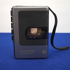 Vintage GE Portable Mini Cassette Tape Recorder 35353B Black picture