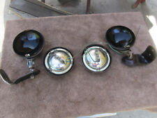 VINTAGE TRACTOR LIGHTS WITH MOUNTING BRACKETS TESTED AND WORKING 