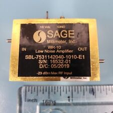 SAGE Low Noise Amplifier, SBL-7531142060-1010-E1, 75 to 110 GHz, 20 dB, 6 dB NF picture