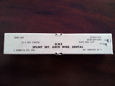 Vintage Dental Splint Set Arch Wire - Feb 1957 picture
