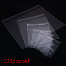 100pcs Resealable Poly Bag Transparent Plastic OPP Bags Self Adhesive Seal 2 Mil picture