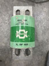 (1 UNUSED) Brush 1000 Amp 500 volt Semi-conductor fuse XL 70F 1000 picture