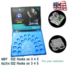 20pcs Ortho Monocrystalline Sapphire Dental Ceramic Clear Bracket MBT/ROTH 0.22  picture