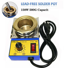 50mm Lead-Free Solder Pot 150W 110v Soldering Desoldering Bath Titanium Plate picture