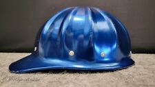 FIBRE METAL SUPERLITE (USA) Vintage Blue Anodized Aluminum Hard Hat picture