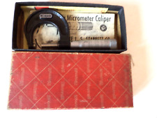 Vintage STARRETT No. 436 OUTSIDE MICROMETER 1-2 INCH original box EUC picture