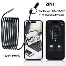 1M/3M/10M Endoscope Snake Inspection Camera For iPhone 15 14 Samsung Android iOS picture