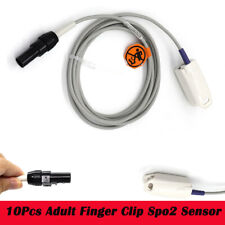10Pcs Compatible with Datex Ohmeda SpO2 Sensor Adult Finger Clip Sensor 7Pin 3M picture