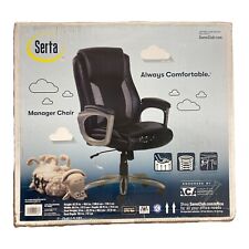 Serta Memory Foam Manager's Office Chair, Black/Gray picture