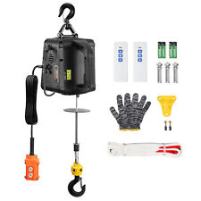 VEVOR 3-in-1 Portable Electric Hoist Winch 1100lbs Wired/Wireless Remote Control picture