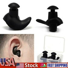 5 Pairs Soft Silicone Swimming Surfing Ear Plugs Reusable Silicone w/Case picture