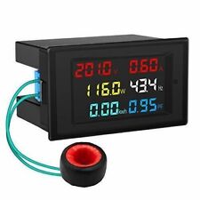 AC Display Meter DROK 80-300V 100A Voltage Current Frequency Watts Power Monitor picture
