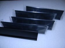 FIVE - Office Name Plate Holders for 2x8 Black Aluminum  Desk Top Name Plates picture