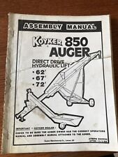 Vintage 1985 - Assembly Manual for Koyker 850 Auger - Lennox, SD - free postage picture
