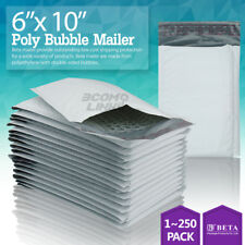 #0 6x10 (6x9) Poly Bubble Mailer Padded Envelope Shipping Bag 25,50,100,250 Pcs picture
