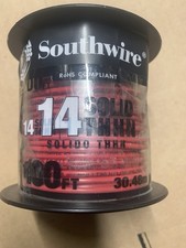 Southwire THHN 14 AWG Solid Copper Wire Red 100 ft 600V 1 Conductor picture