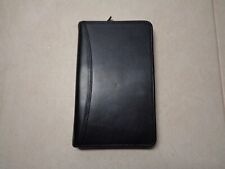 Vintage Franklin Quest Day Planner Black Leather Zip 6 Ring 7x5  picture