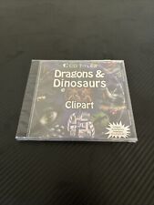 DRAGONS & DINOSAURS CLIPART vtg CLIP ART GRAPHICS PC CD  Windows/mac BRAND NEW picture