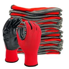 EvridWear 12 Pairs Lightweight Nitrile Coated Grip Work Gloves picture