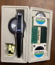 Vintage DYMO  1550 TAPEWRITER Label Maker Metal With Embossing Wheels  picture