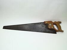 VINTAGE Old HENRY DISSTON & SONS WOOD CUTTING HAND SAW Wall Hanger décor picture