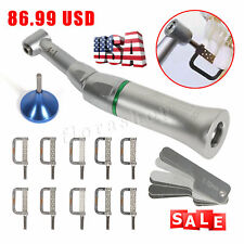 Dental 4:1 Contra Angle Handpiece Interproximal IPR + 10Pc Striping Blade Kit US picture