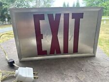 vintage lighted exit sign Kidde picture
