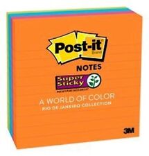 Post-it Super Sticky Notes 675-4SSUC 4x4in Energy Boost Collection Lined picture