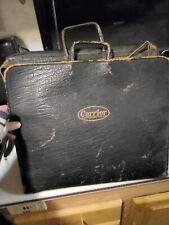 Vintage Leather 3 Ring Zipper Portfolio Binder  picture