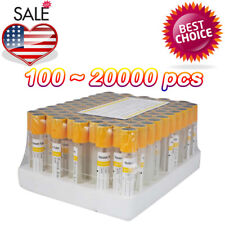 Carejoy New 3ml  7 Types 100/2000pcs Vacuum Blood Collection Tubes 12 x 75mm USA picture
